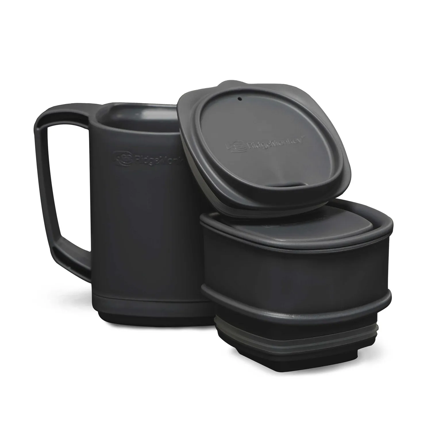 RidgeMonkey ThermoMug DLX Brew Set Beker 400ml grijs