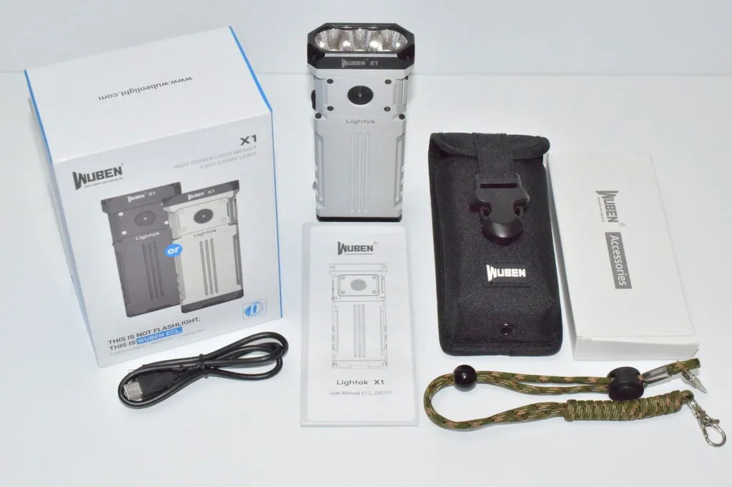 Wuben Lightok X1 zaklamp 12000 lumen 303 meter