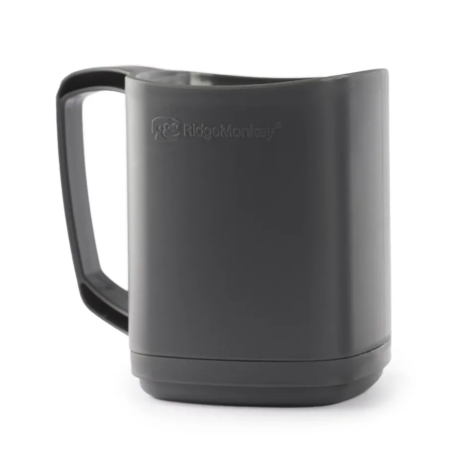 Ridgemonkey ThermoMug thermomok grijs met drinkdeksel