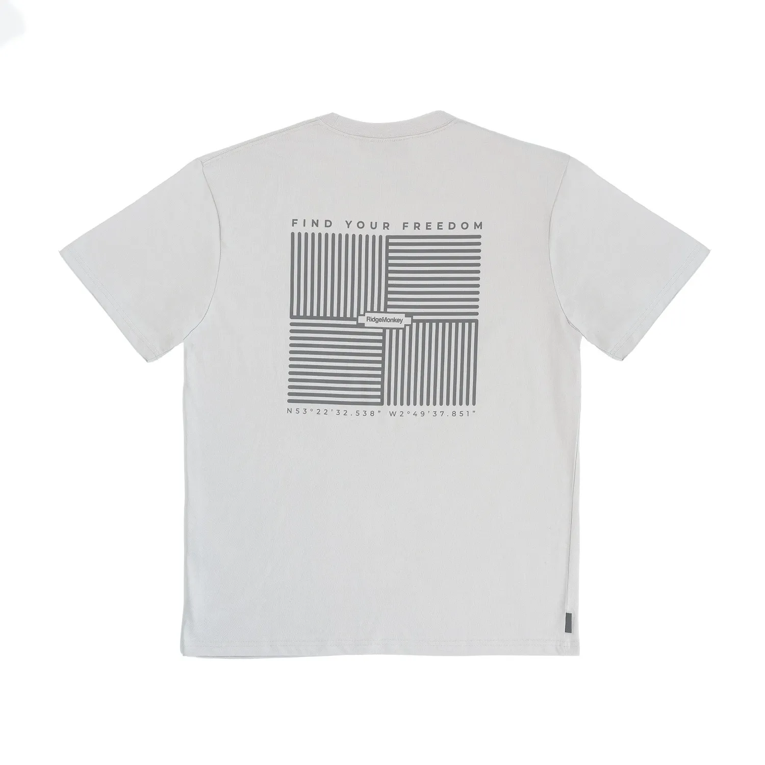 Ridgemonkey Dispersion Lounge t-shirt heren leisteen katoen