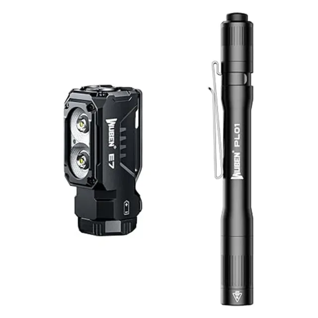 Wuben PL01 bundel zaklamp set 2-delige combideal