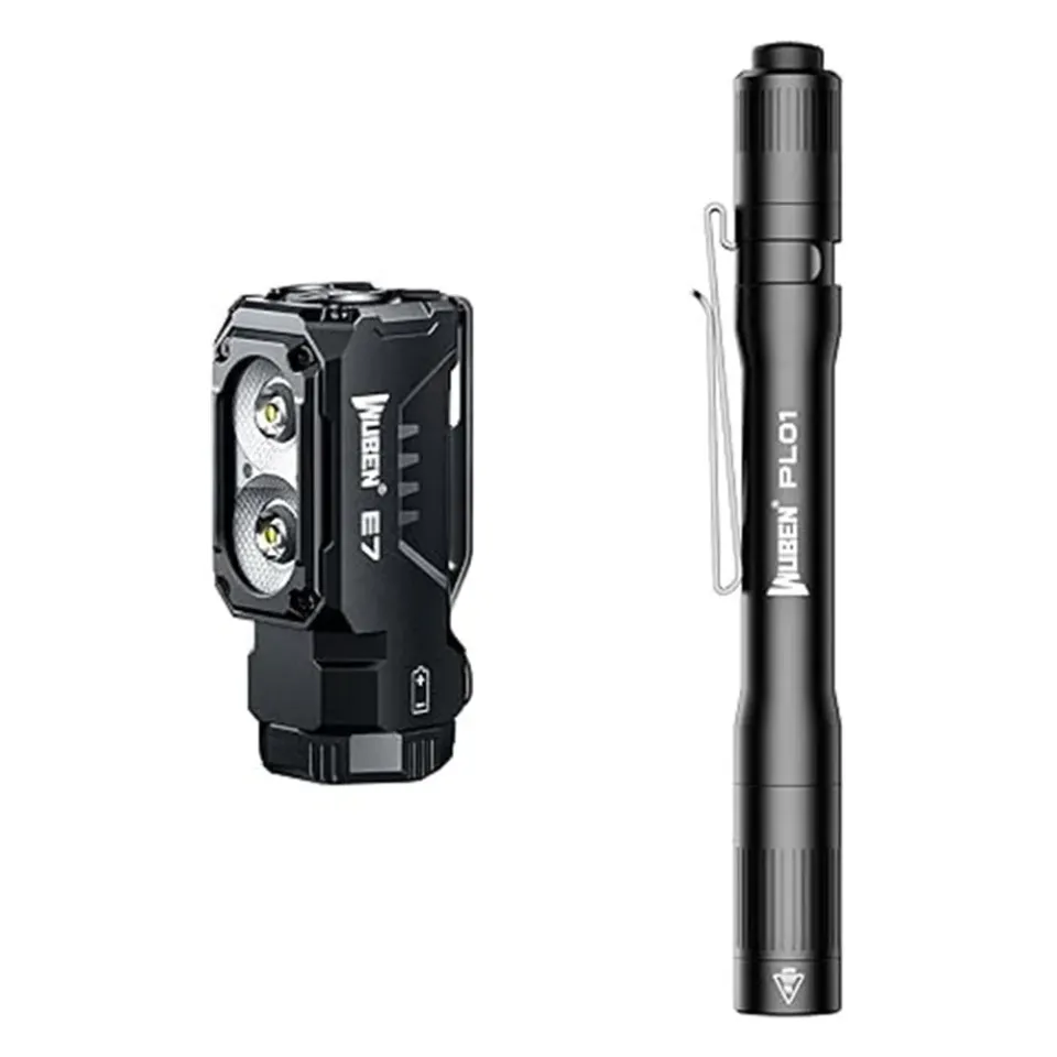 Wuben PL01 bundel zaklamp set 2-delige combideal