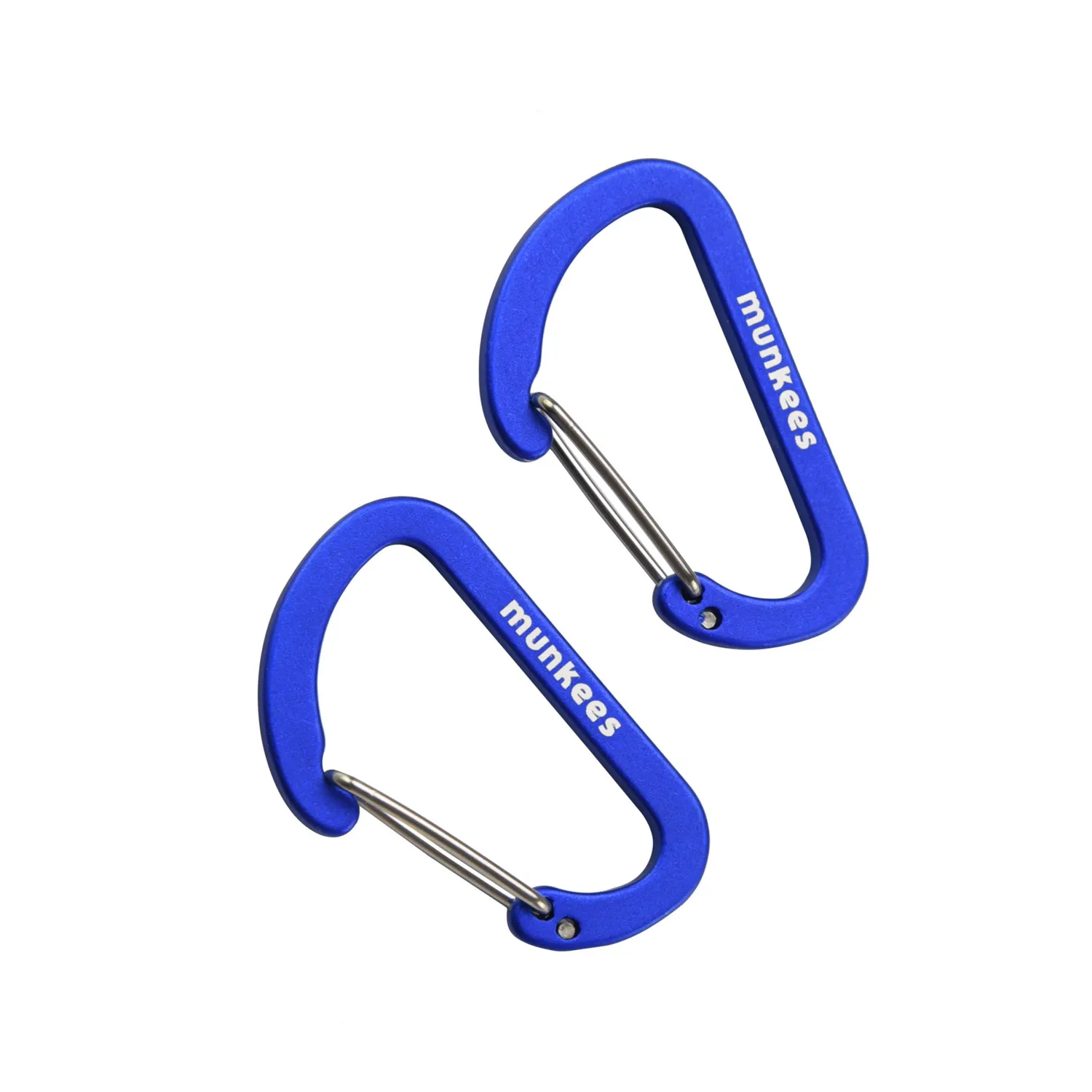 Munkees Karabijn Plat 40 mm 2-pack Aluminium