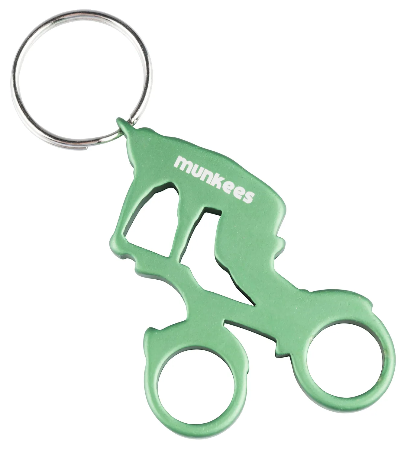 Munkees Biker flessenopener sleutelhanger motor aluminium