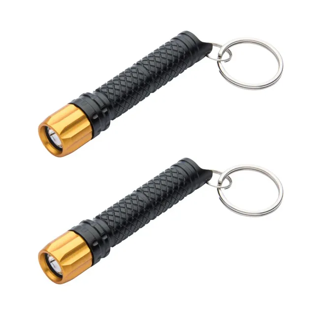 Munkees Mini LED Zaklamp Zwart Aluminium