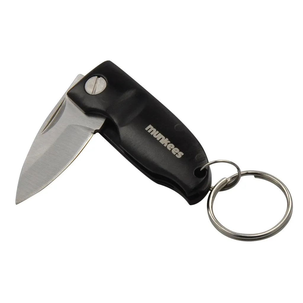 munkees Klappmesser I zakmes sleutelhanger rvs