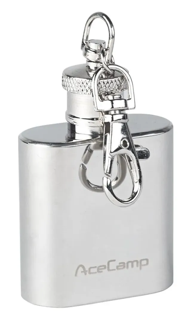 AceCamp Heupfles Sleutelhanger 30 ml RVS