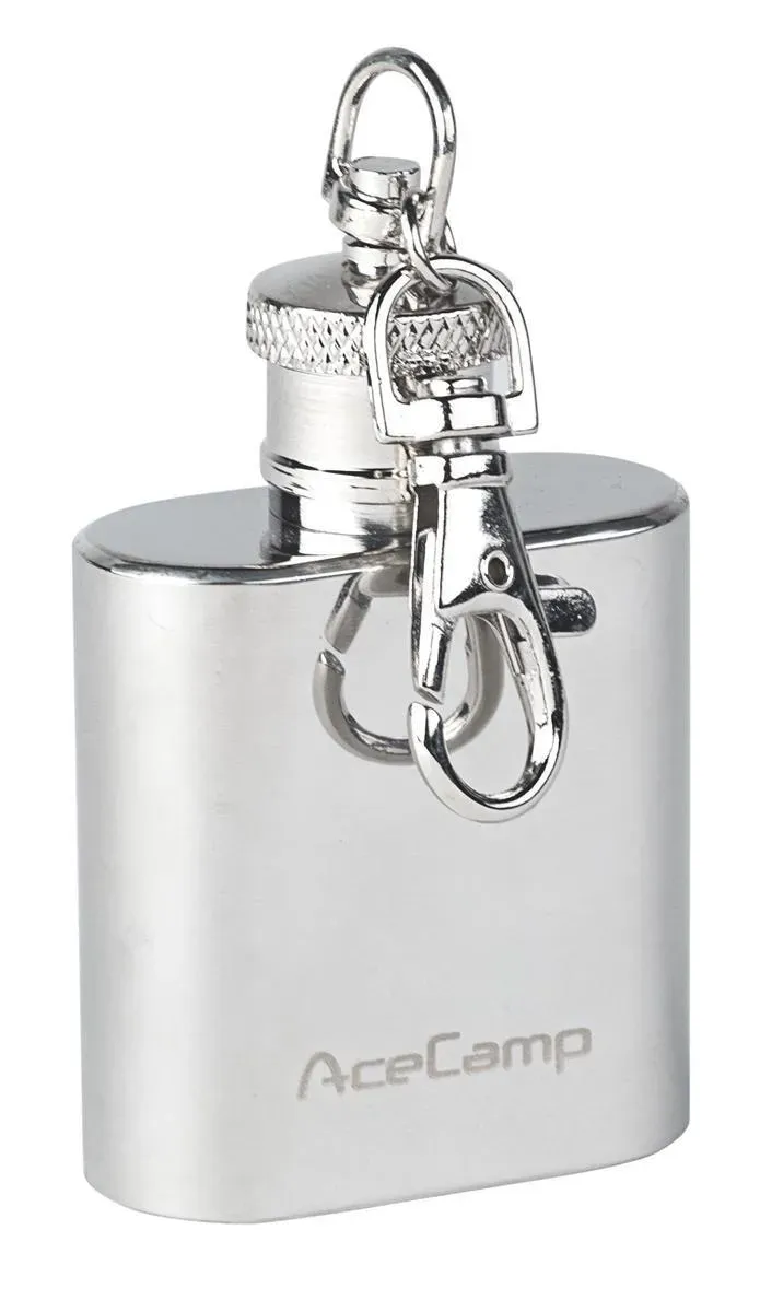 AceCamp Heupfles Sleutelhanger 30 ml RVS