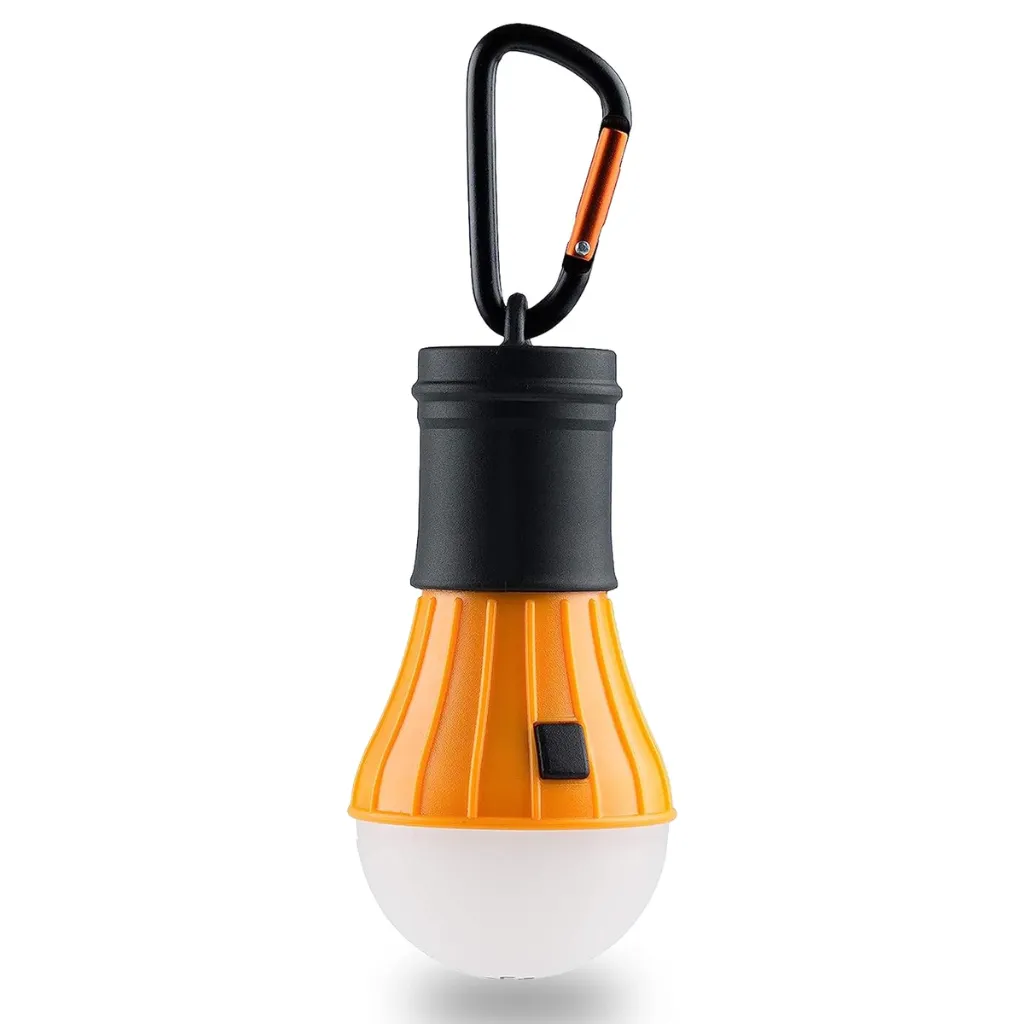 Munkees LED Tentlamp tentlampje oranje met karabijnhaak