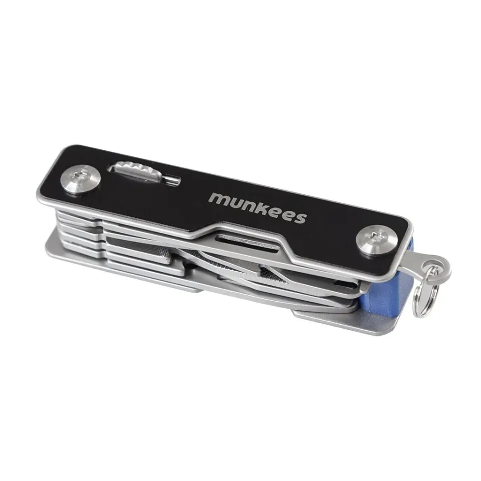 Munkees Lock zakmes 12 functies zwart 53 mm