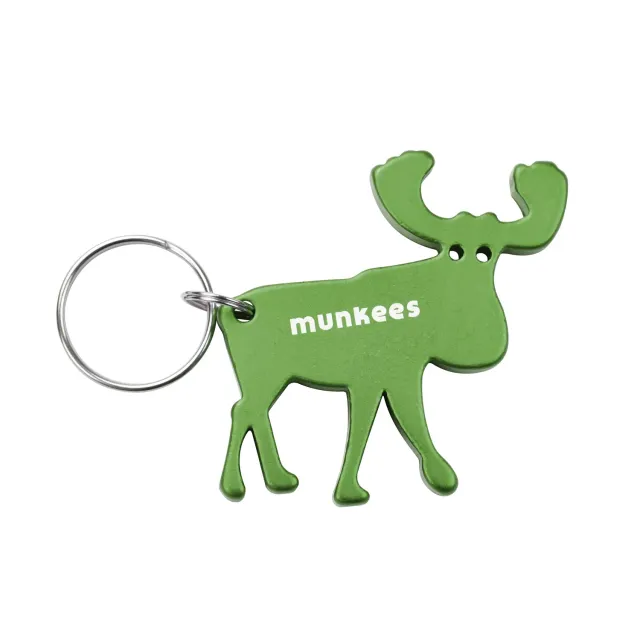 Munkees Flesopener Eland Sleutelhanger Aluminium
