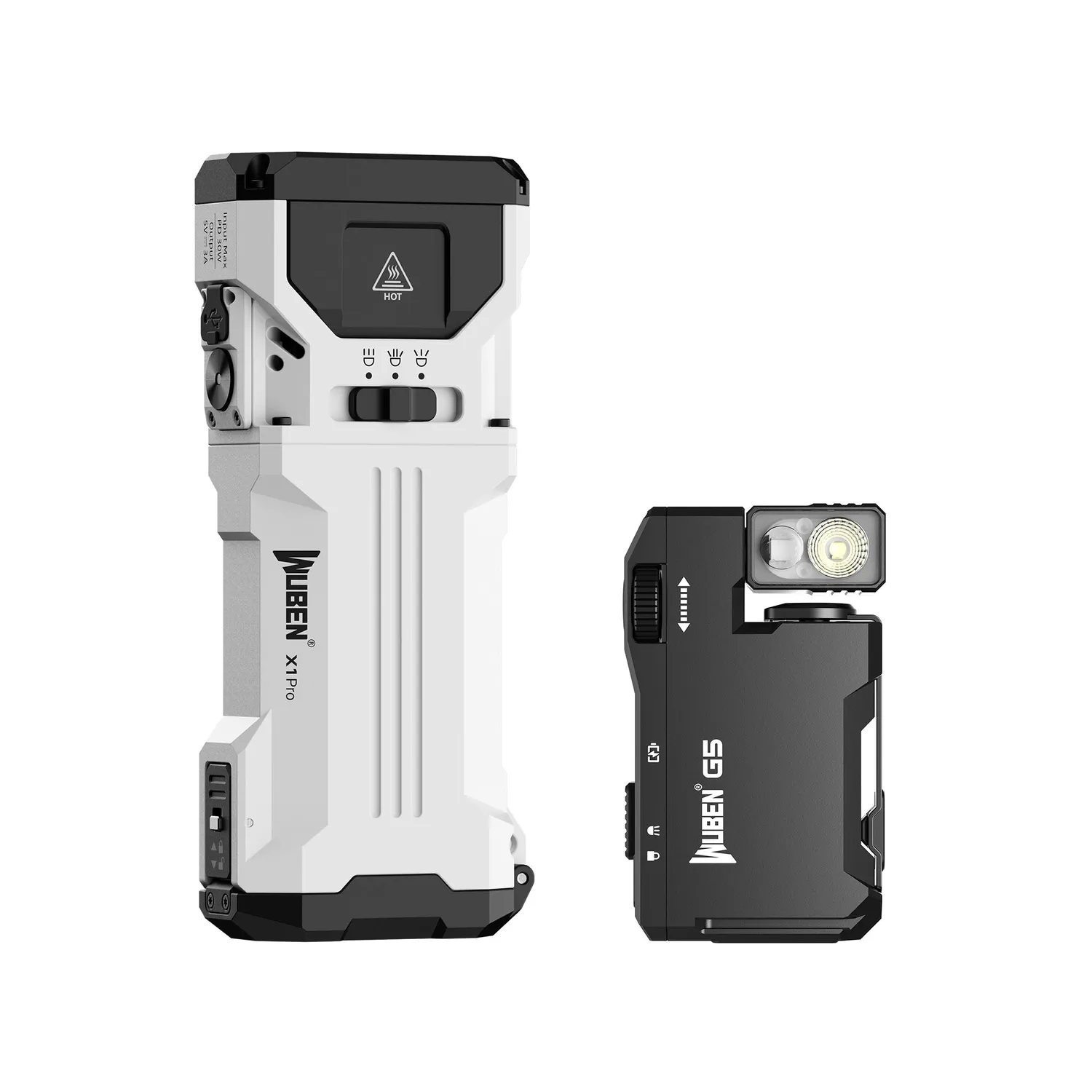 Wuben X1Pro zaklamp bundel X1Pro Black + X4 Black