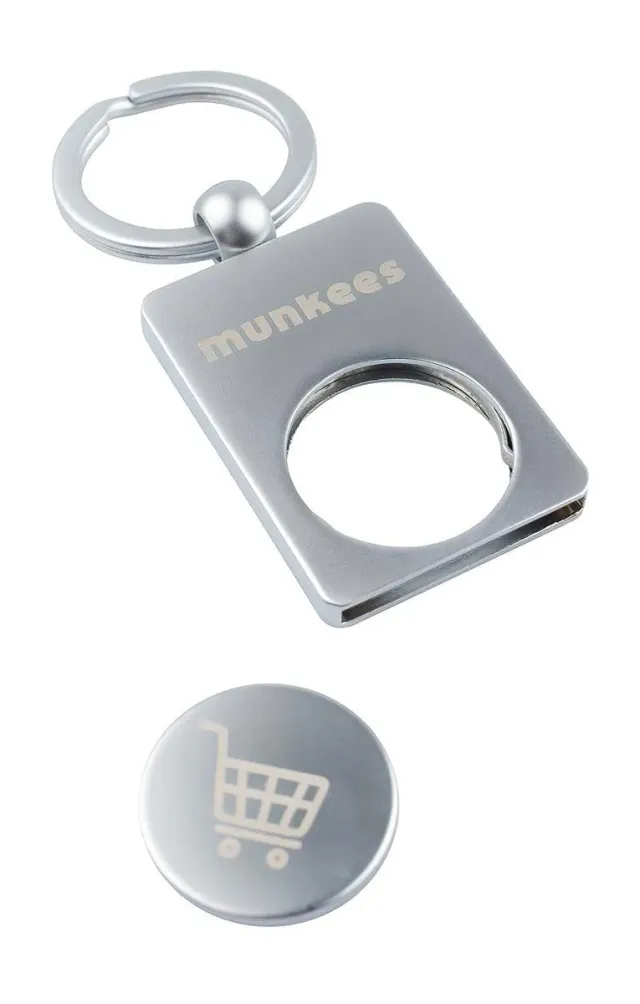 Munkees winkelwagenchip met sleutelhanger 1 stuk