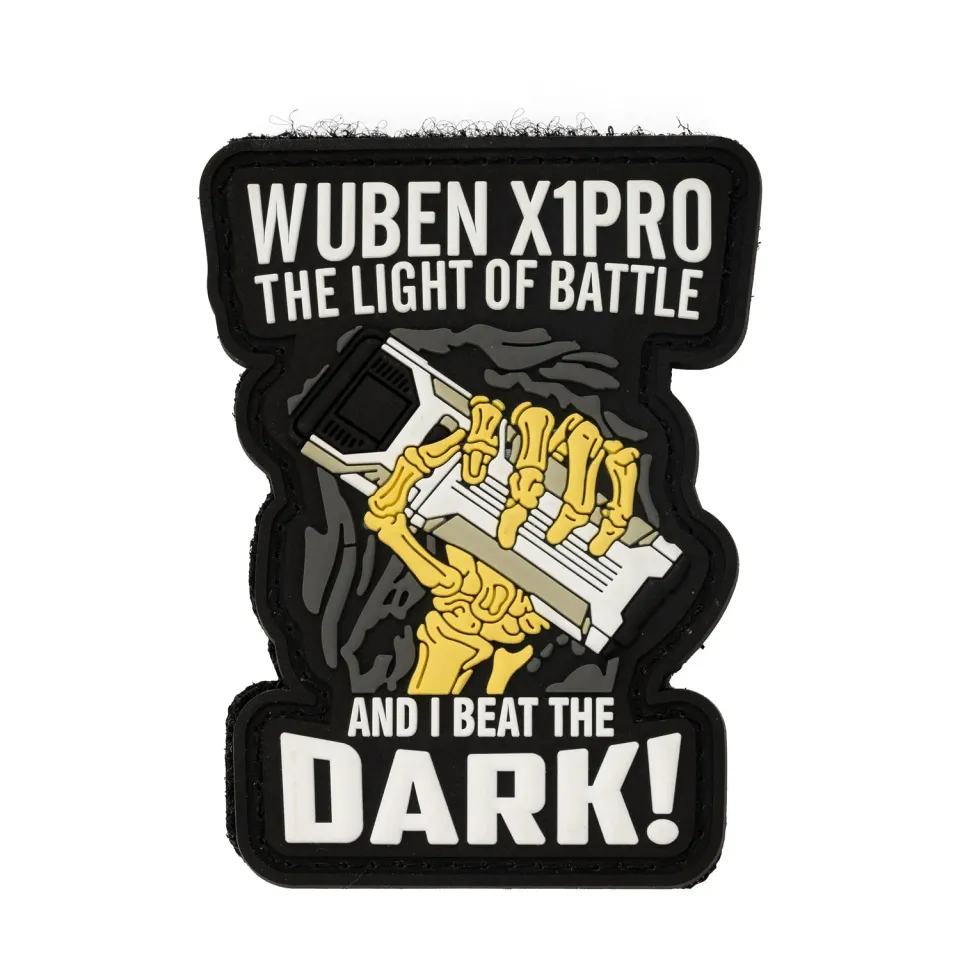Wuben X1 Pro Patch embleem klittenband zwart