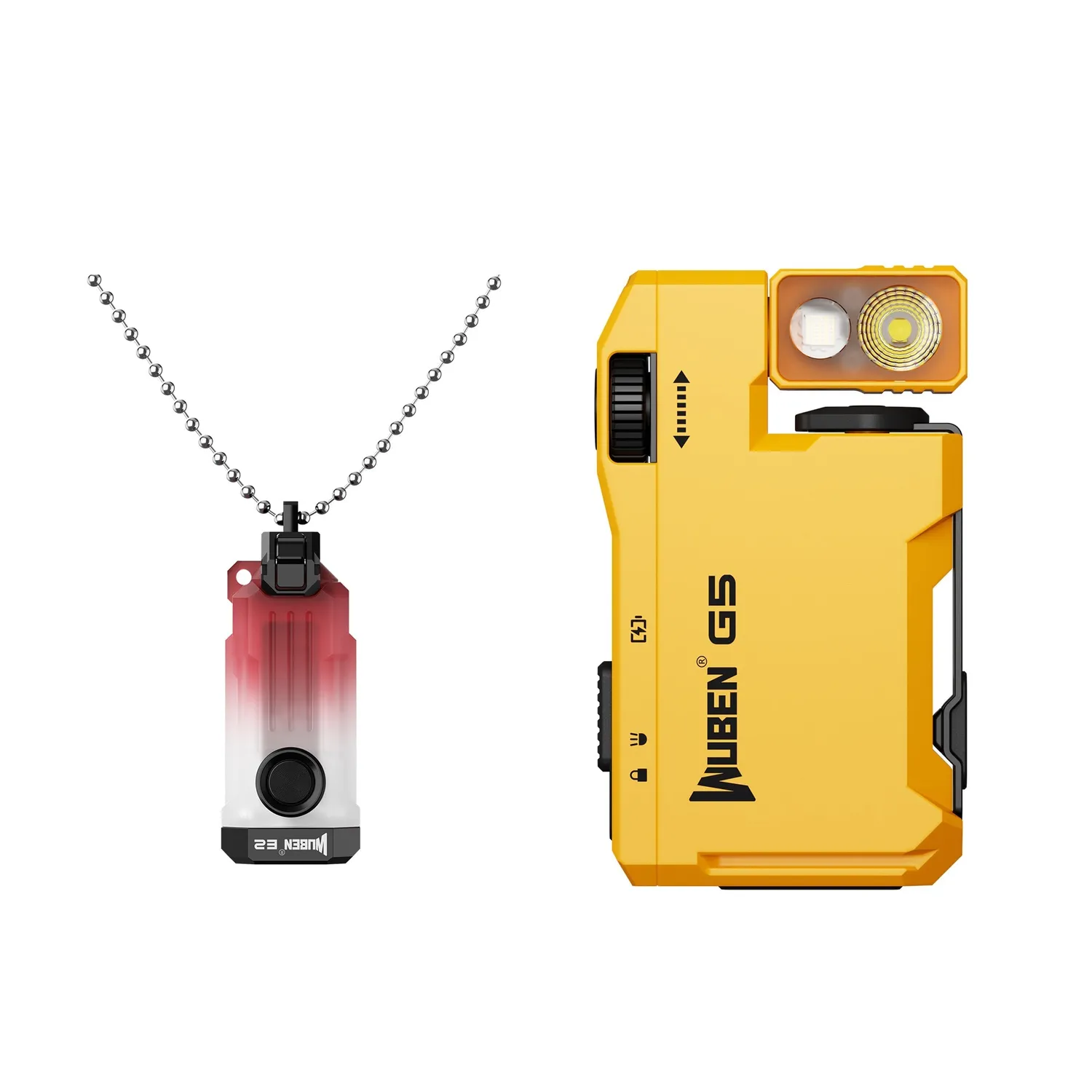 Wuben E2 zaklamp bundel E2 Black Set + G5 Black