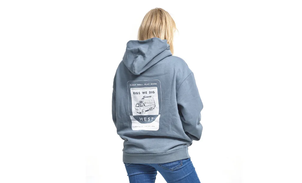 Hest Rigs We Dig hoodie katoen verzwaard unisex