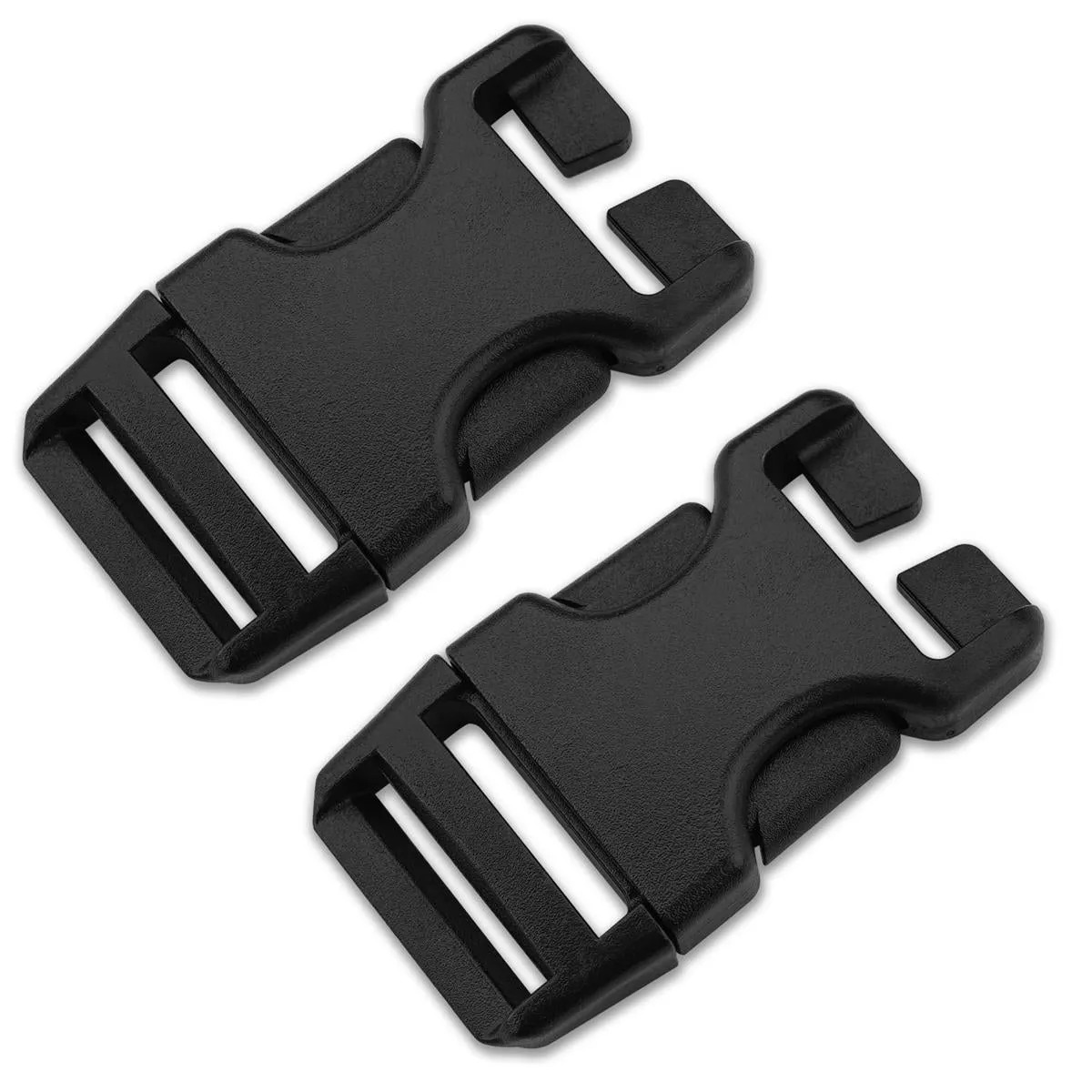 AceCamp Steekgesp 25 mm Zwart 2-delig POM