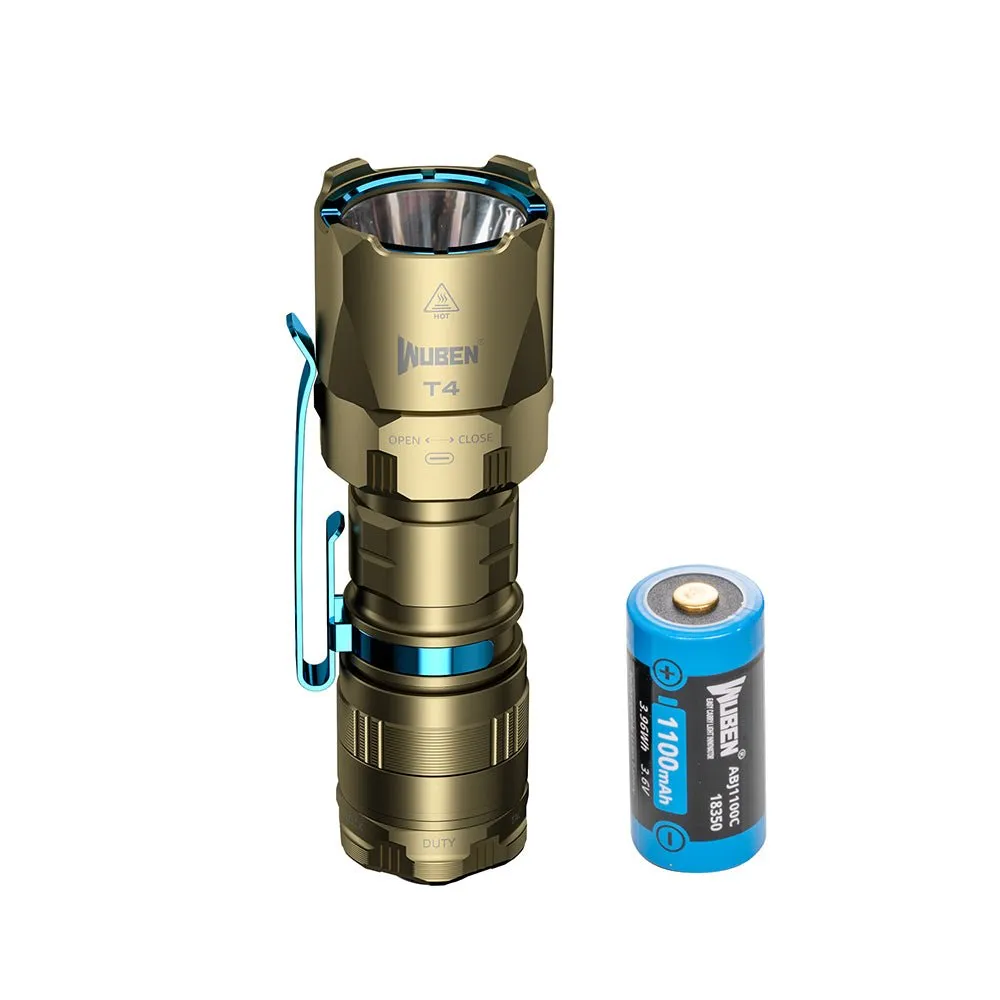 Wuben T4 zaklamp 850 lumen 401 meter tactisch