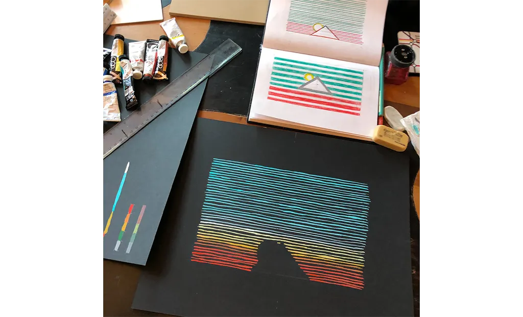 Hest Artist Eric Pollard T-shirt katoenmix