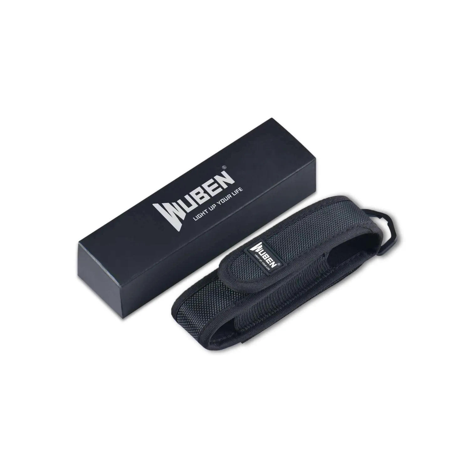 Wuben AS5 nylon zaklamp holster zwart
