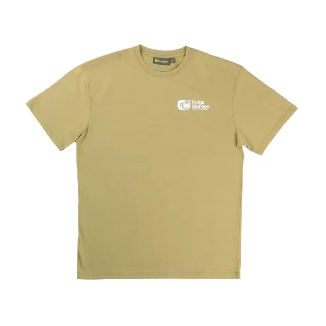 RidgeMonkey Dispersion Lounge T-shirt Heren Khaki katoenmix