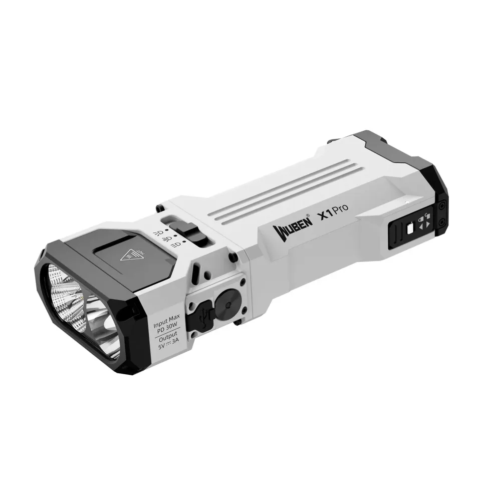Wuben X1Pro EDC Zaklamp Zwart 12300 Lumen