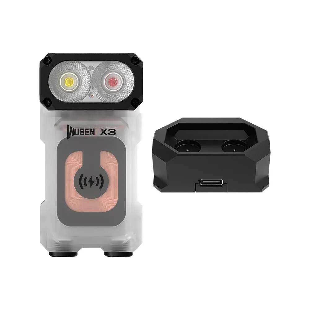 Wuben Lightok X3 Owl zaklamp rood wit licht