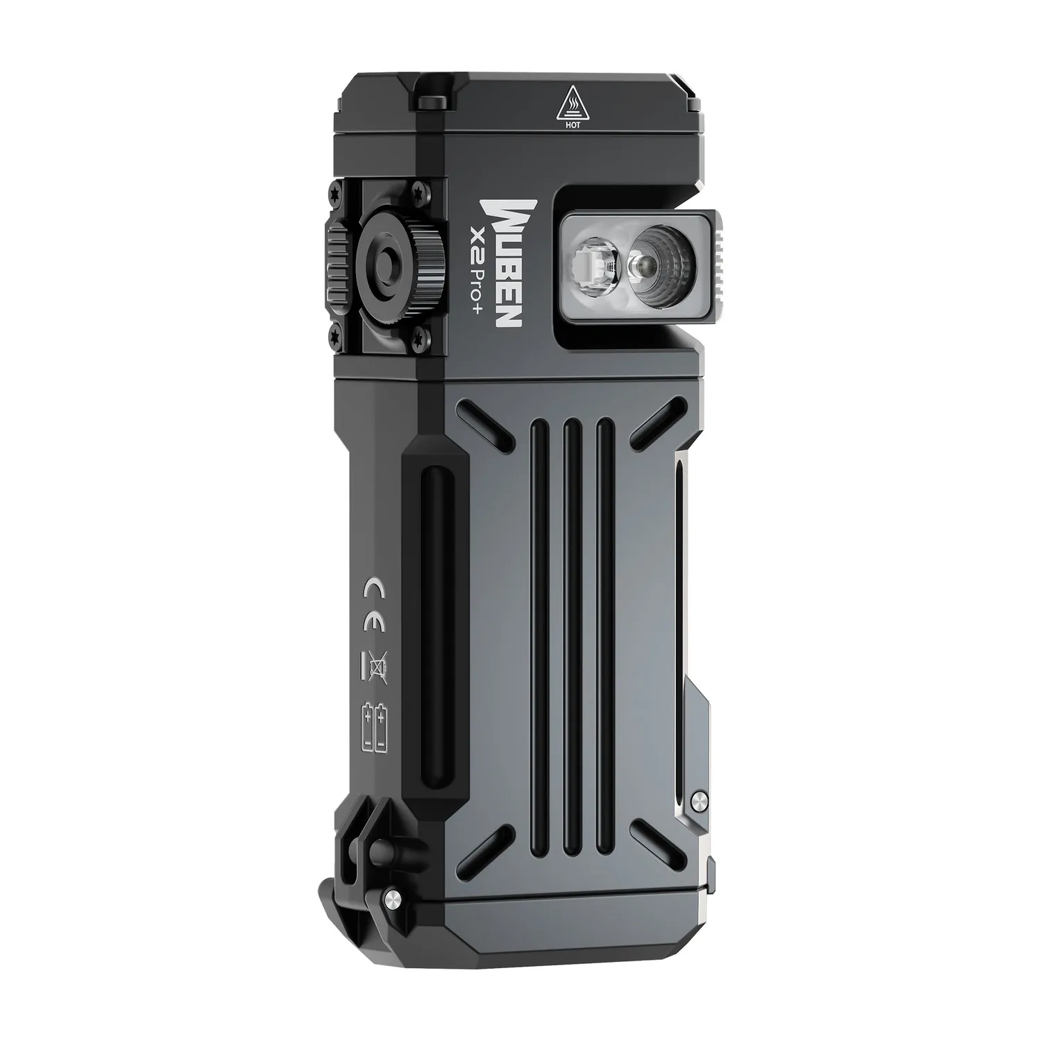 Wuben X2 Pro+ zaklamp zwart rood-wit 1500 lumen