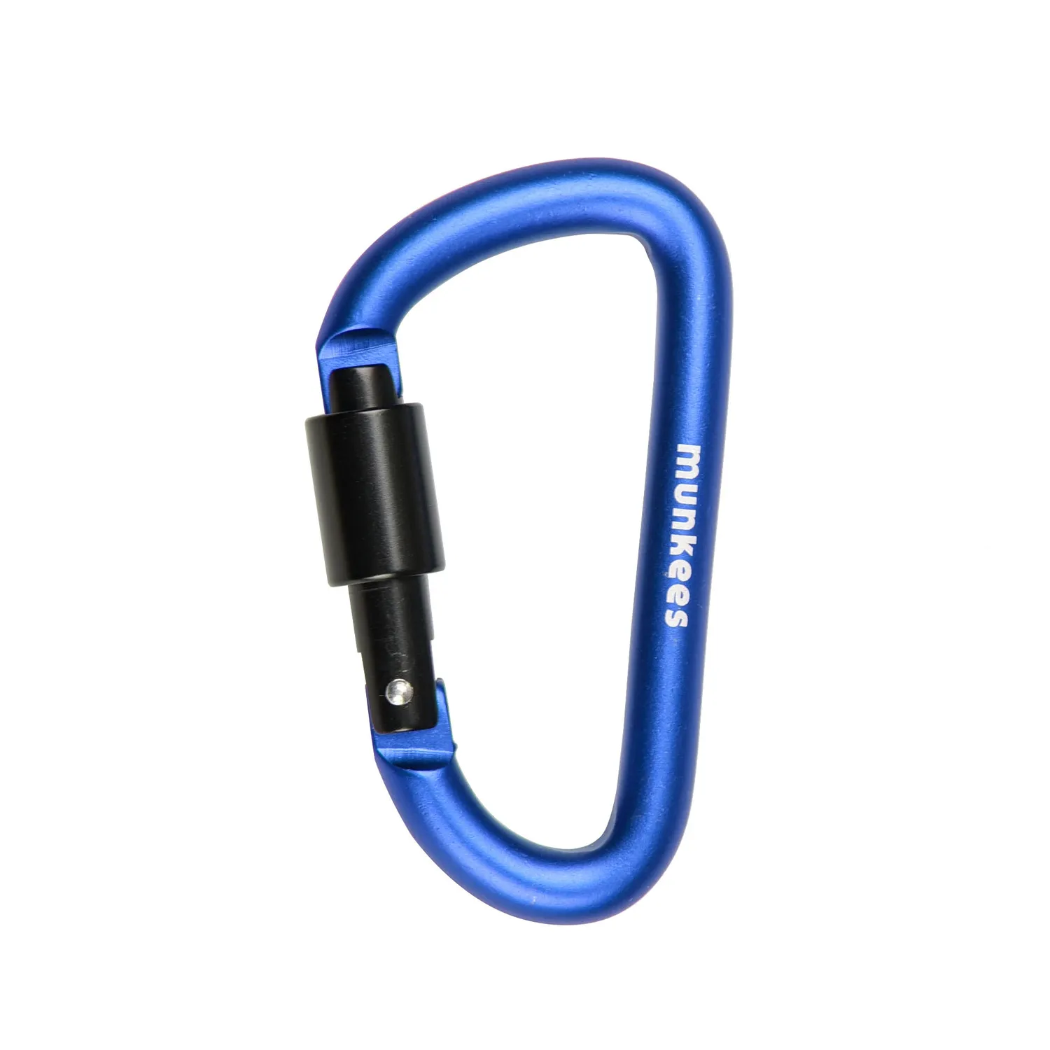 Munkees karabiner met schroefsluiting 8 mm aluminium