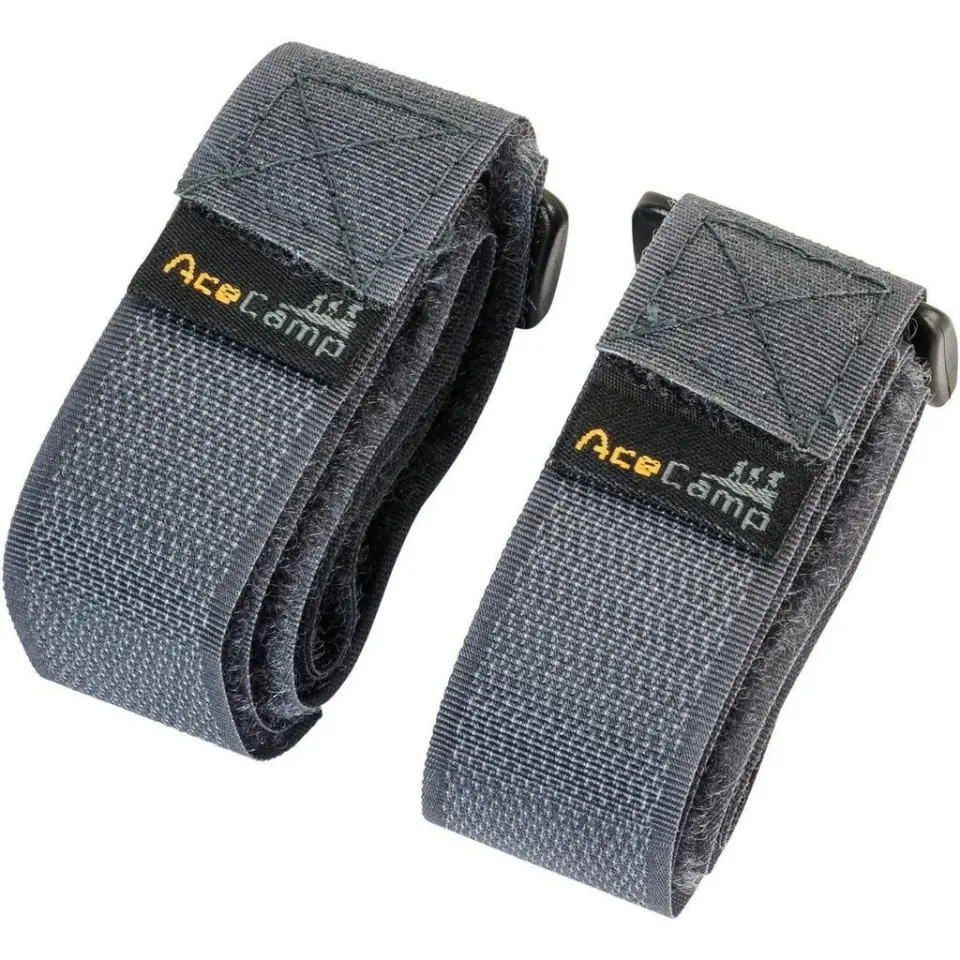 AceCamp Klittenband Spanband 60cm Grijs 2-pack