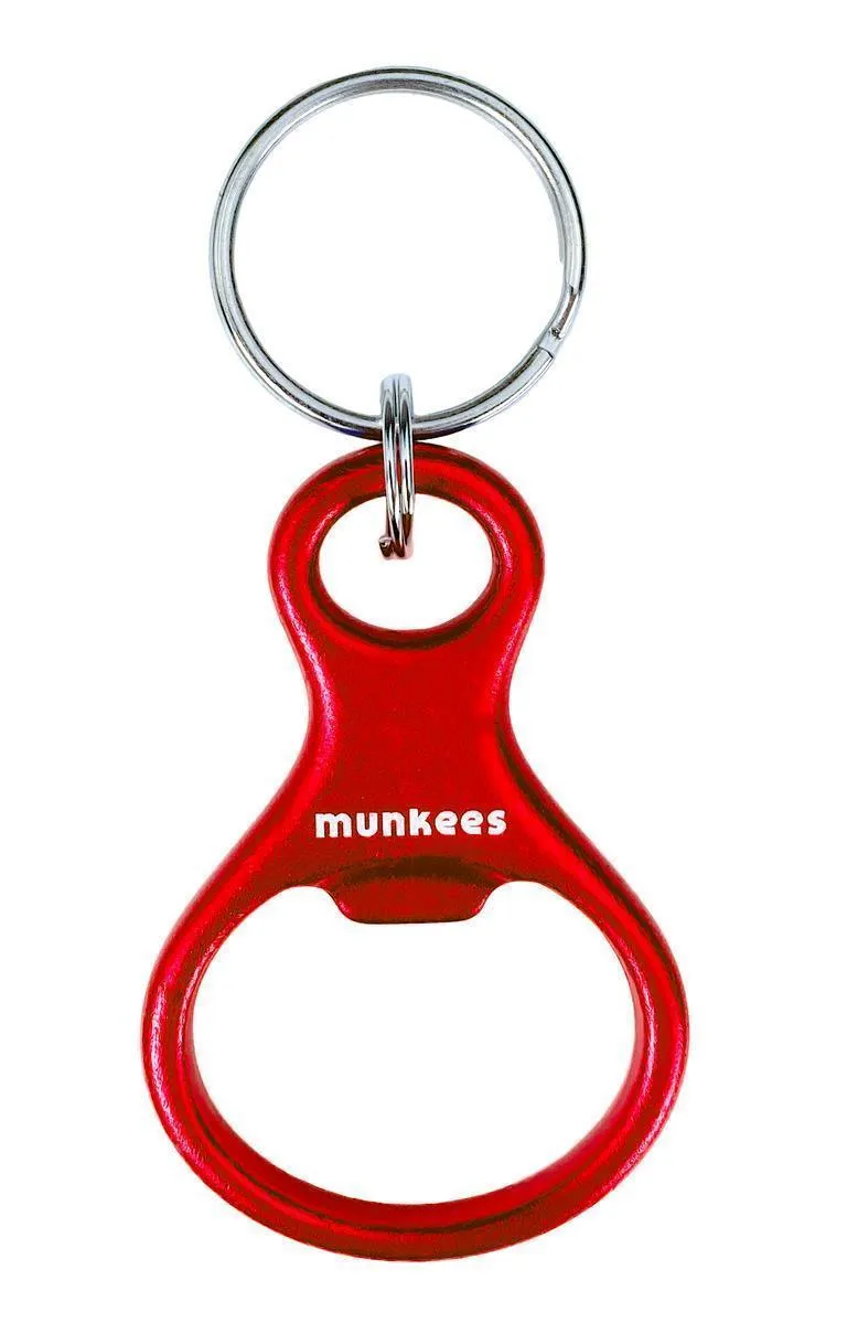 Munkees Acht Sleutelhanger Flesopener Zwart