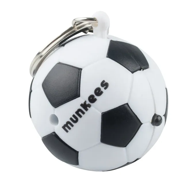 MUNKEES Voetbal sleutelhanger met LED en sound