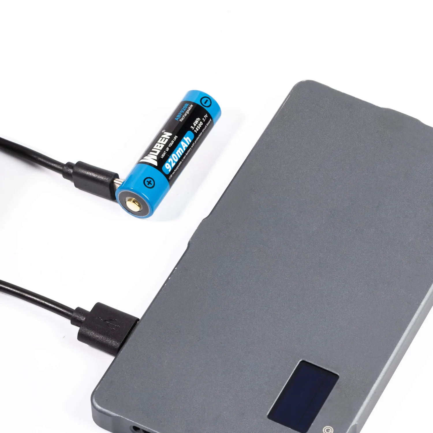 Wuben 14500 batterij 920mAh type-C voor E8