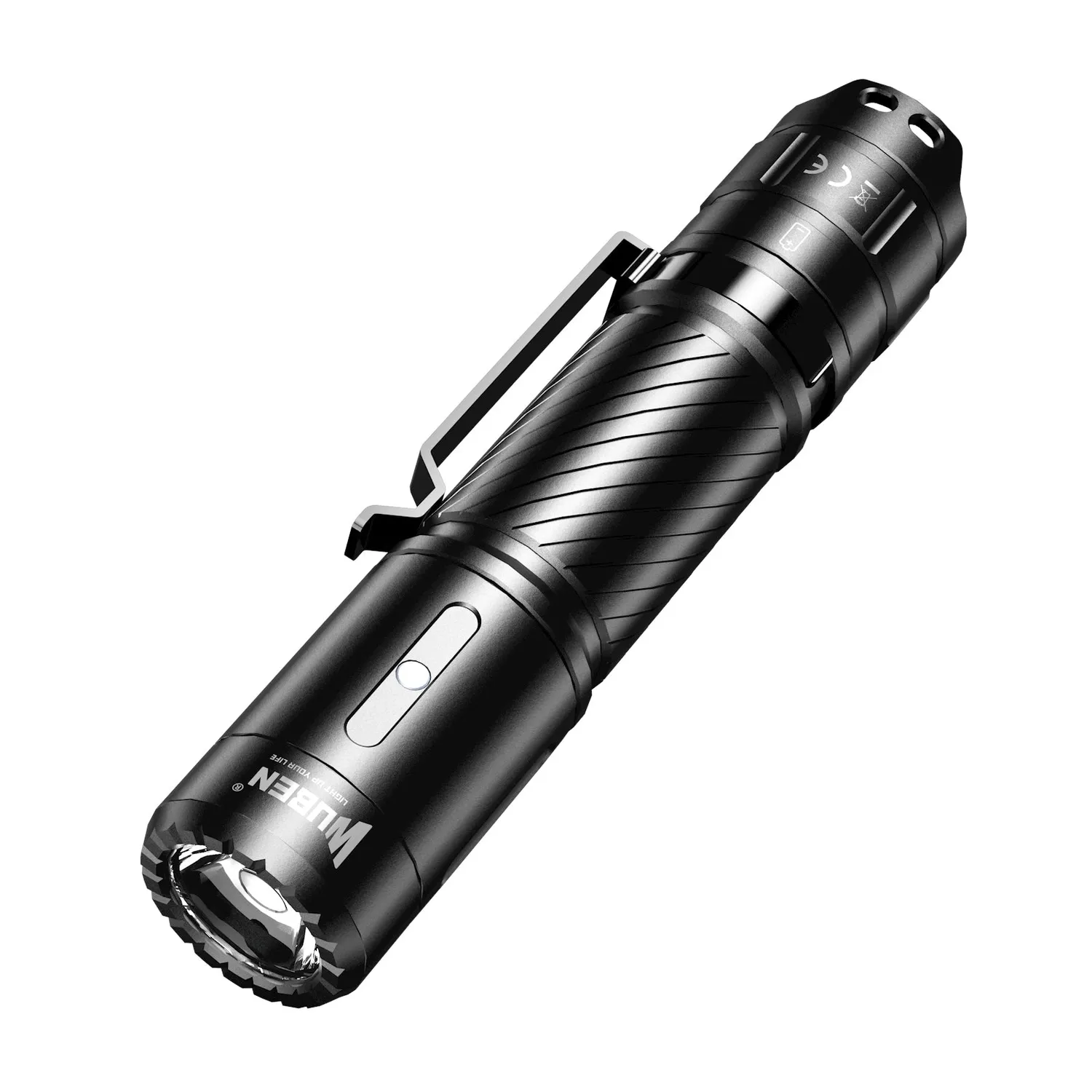 Wuben C3 zaklamp 1200 lumen zwart 179 meter