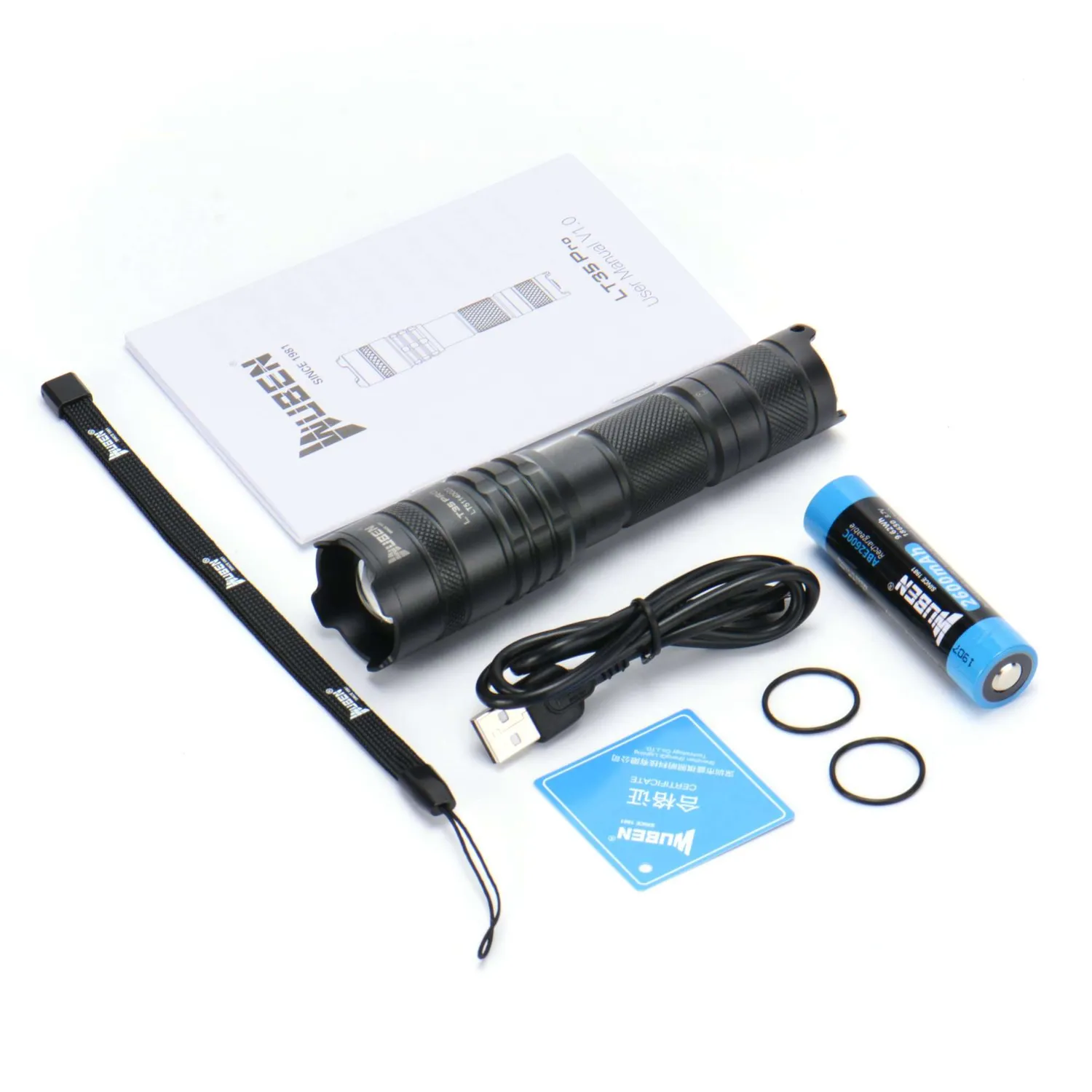 Wuben LT35 Pro zoom zaklamp 1200 lumen