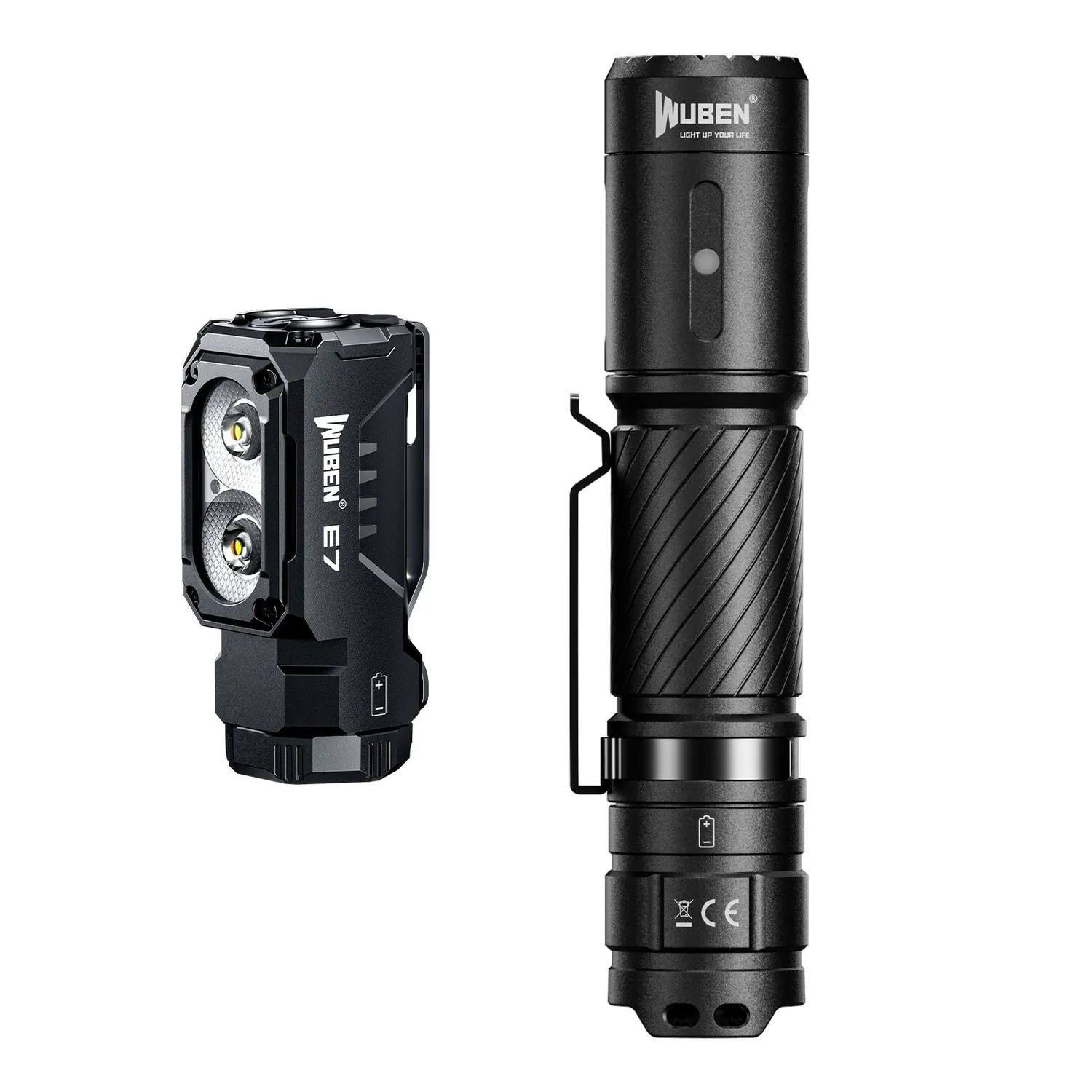 Wuben E7 bundel hoofdlamp zwart 6500K met L50