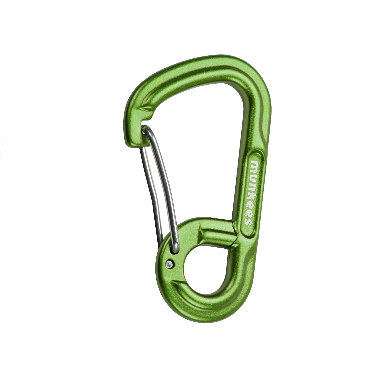 Munkees 6-vorm karabiner aluminium met draadsnapper