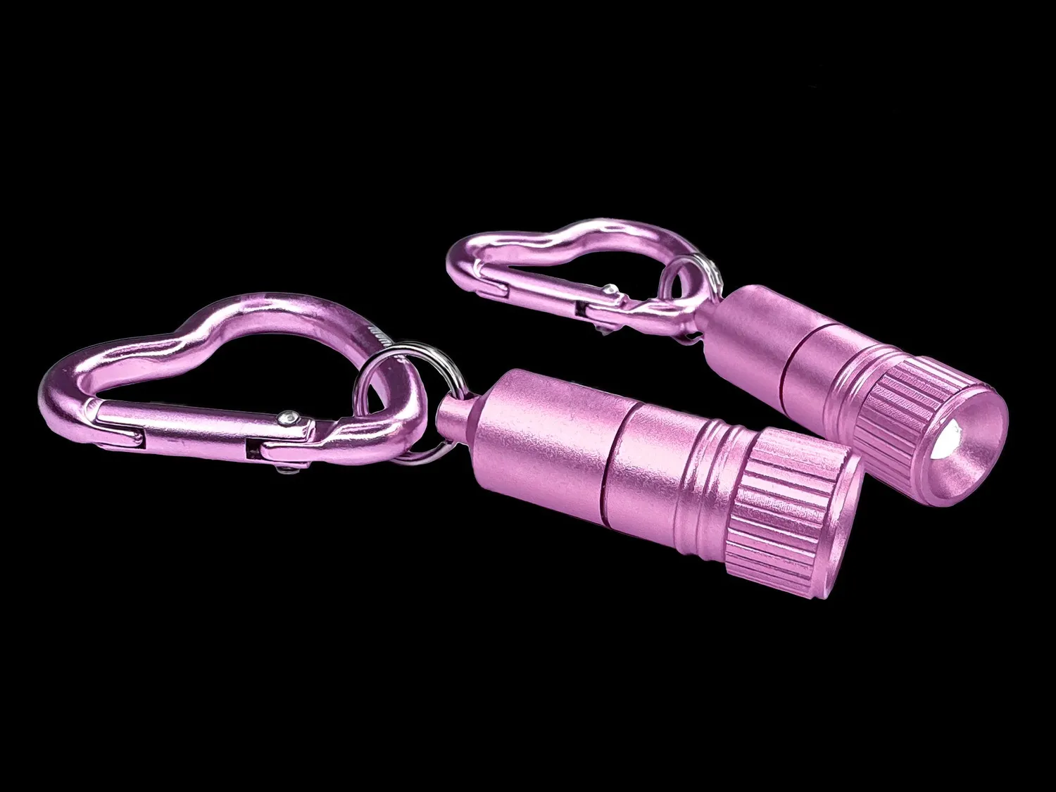 Munkees Hart Karabijn Mini Lampje Roze LED