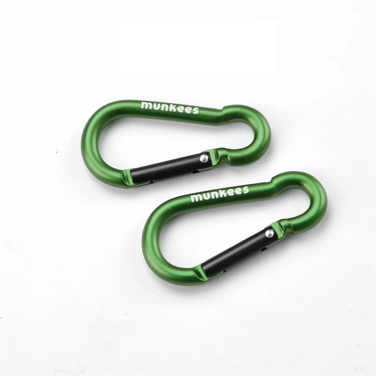 Munkees Peer karabijnhaak aluminium 2 stuks