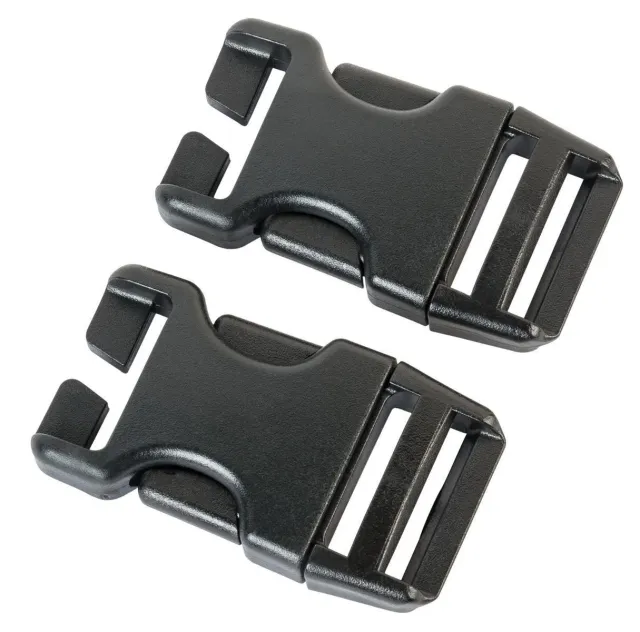 AceCamp Steekgesp 25 mm Zwart 2-delig POM