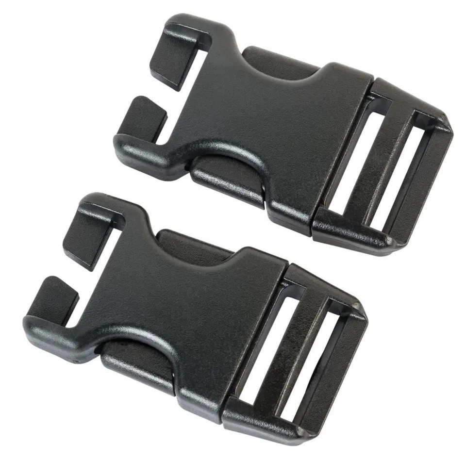 AceCamp Steekgesp 25 mm Zwart 2-delig POM