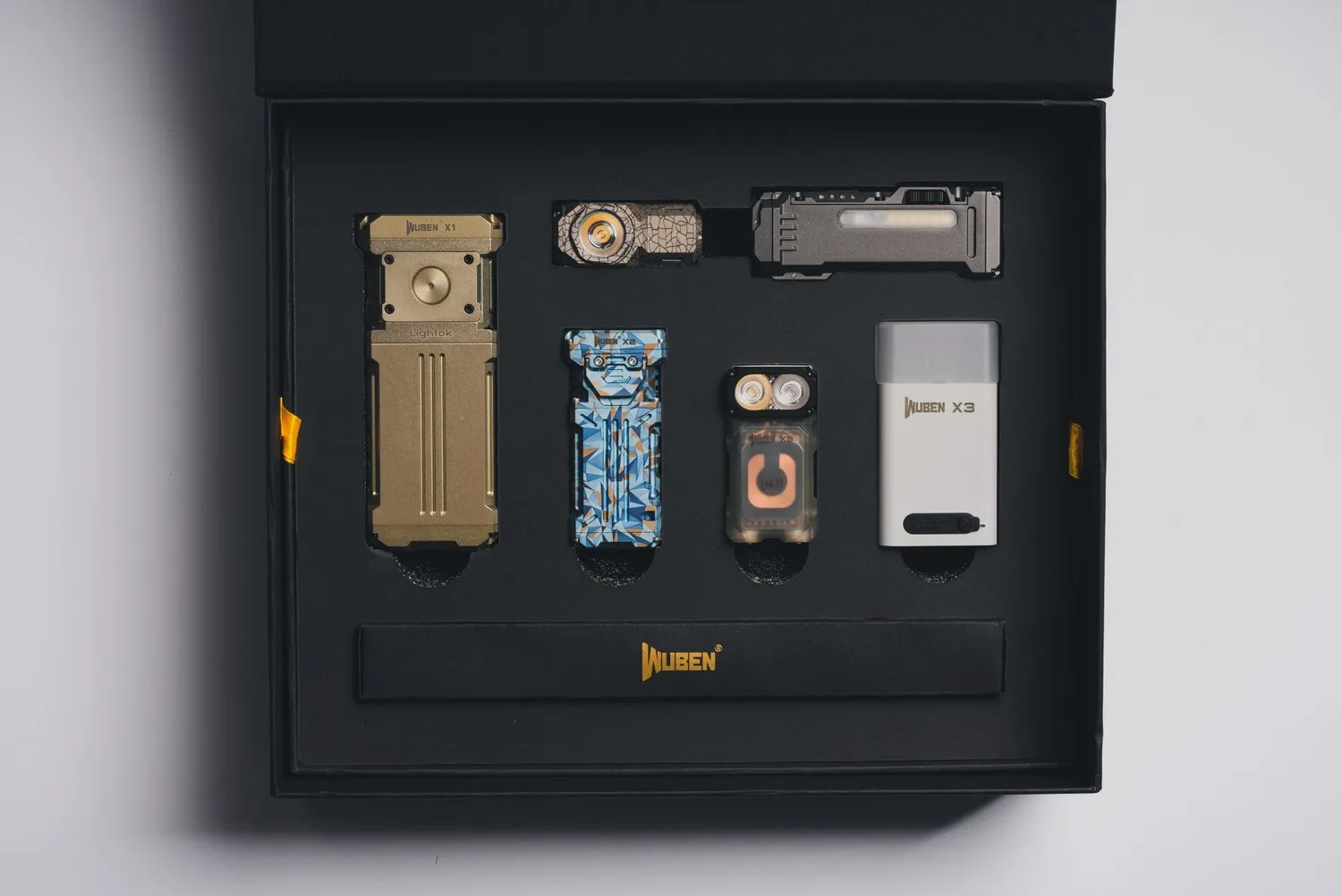 Wuben Gift Box zaklamp set X1 X0Ti X2Ti X3 X4