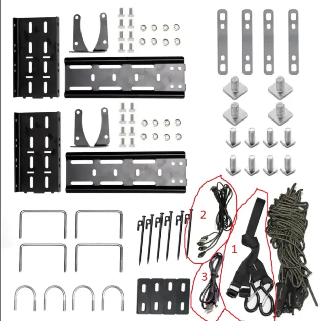 Naturnest luifel accessoires set voor daktent
