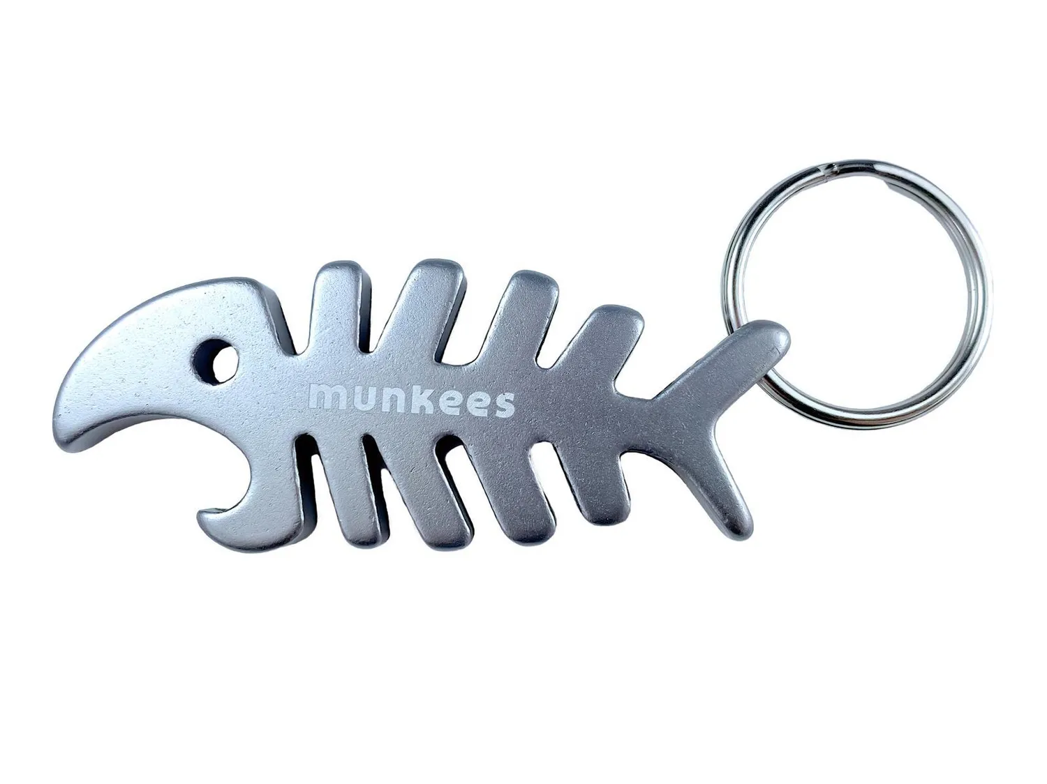 Munkees Vis Sleutelhanger met Flessenopener Rood
