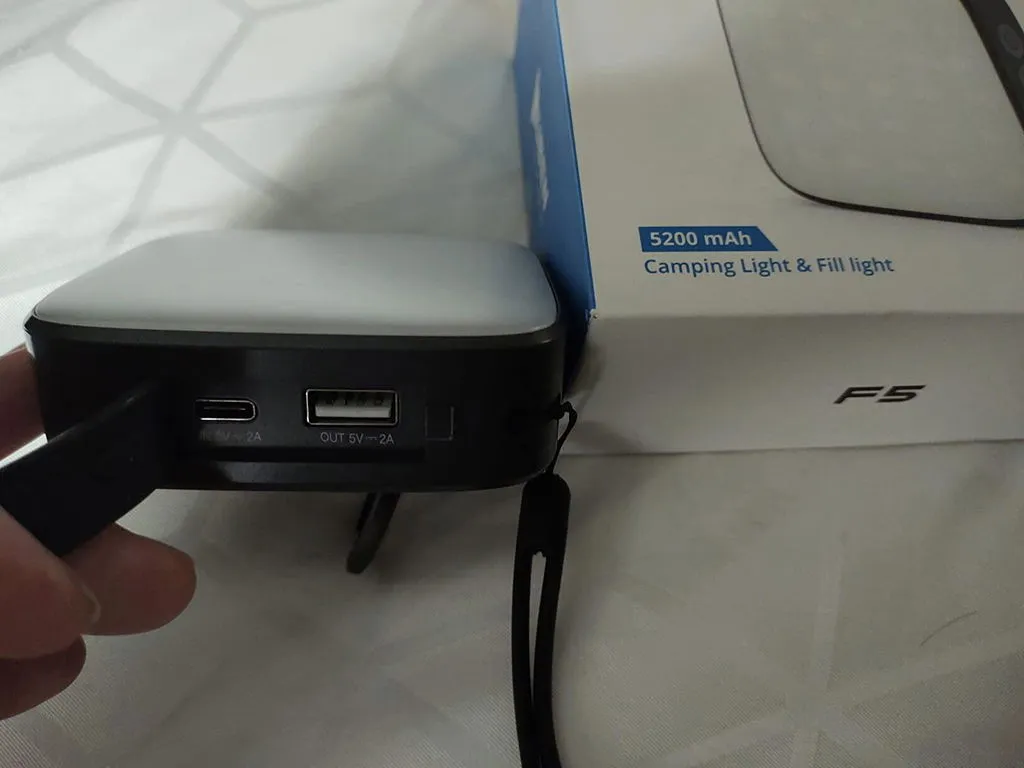 Wuben F5 campinglamp 500 lumen powerbank tent