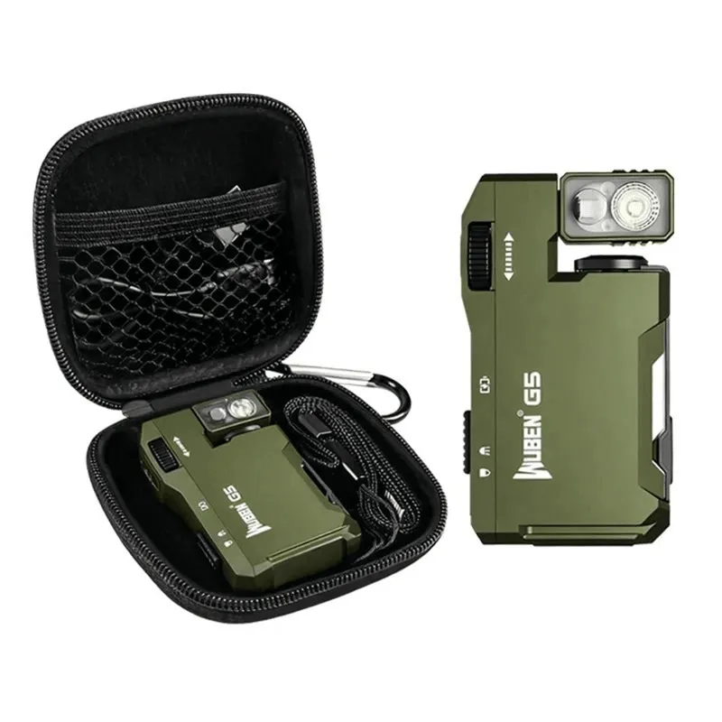 Wuben G5 Bundel EDC Lampje 400 Lumen Groen-Zwart