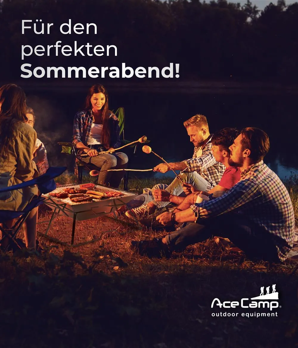AceCamp To Go Medium houtskoolbarbecue opvouwbaar