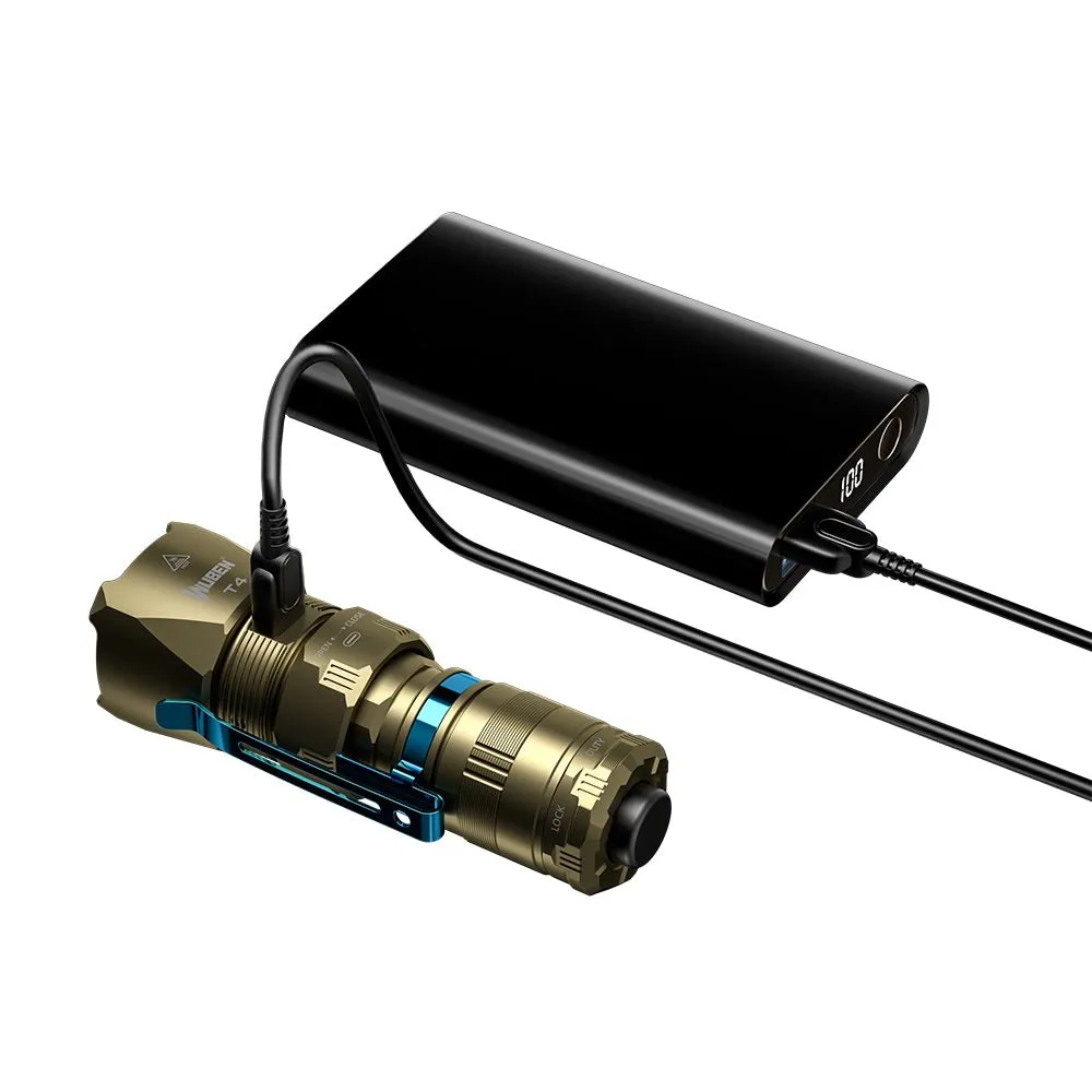 Wuben T4 zaklamp 850 lumen 401 meter tactisch