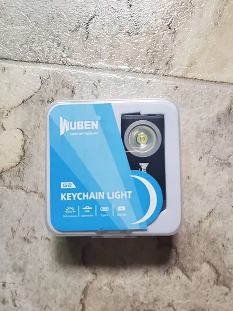 Wuben G2 mini zaklamp 500 lumen blauw sleutelhanger