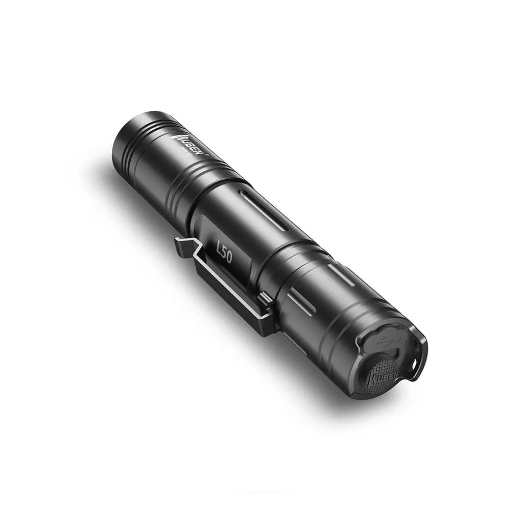 Wuben L50 zaklamp 1200 lumen zwart 143 uur